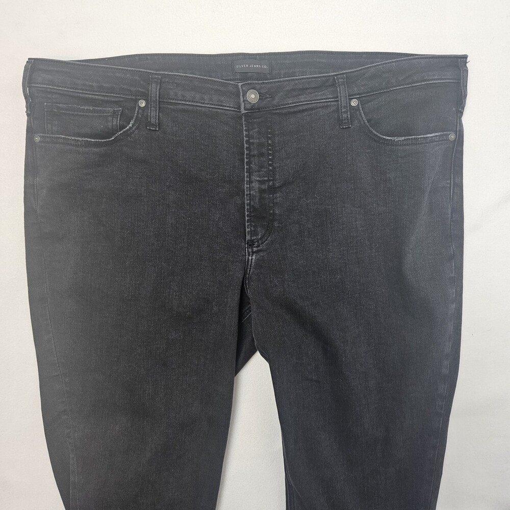 Silver High Note Skinny Jeans Womens 22/27 (Measured 44x27) Black high rise
